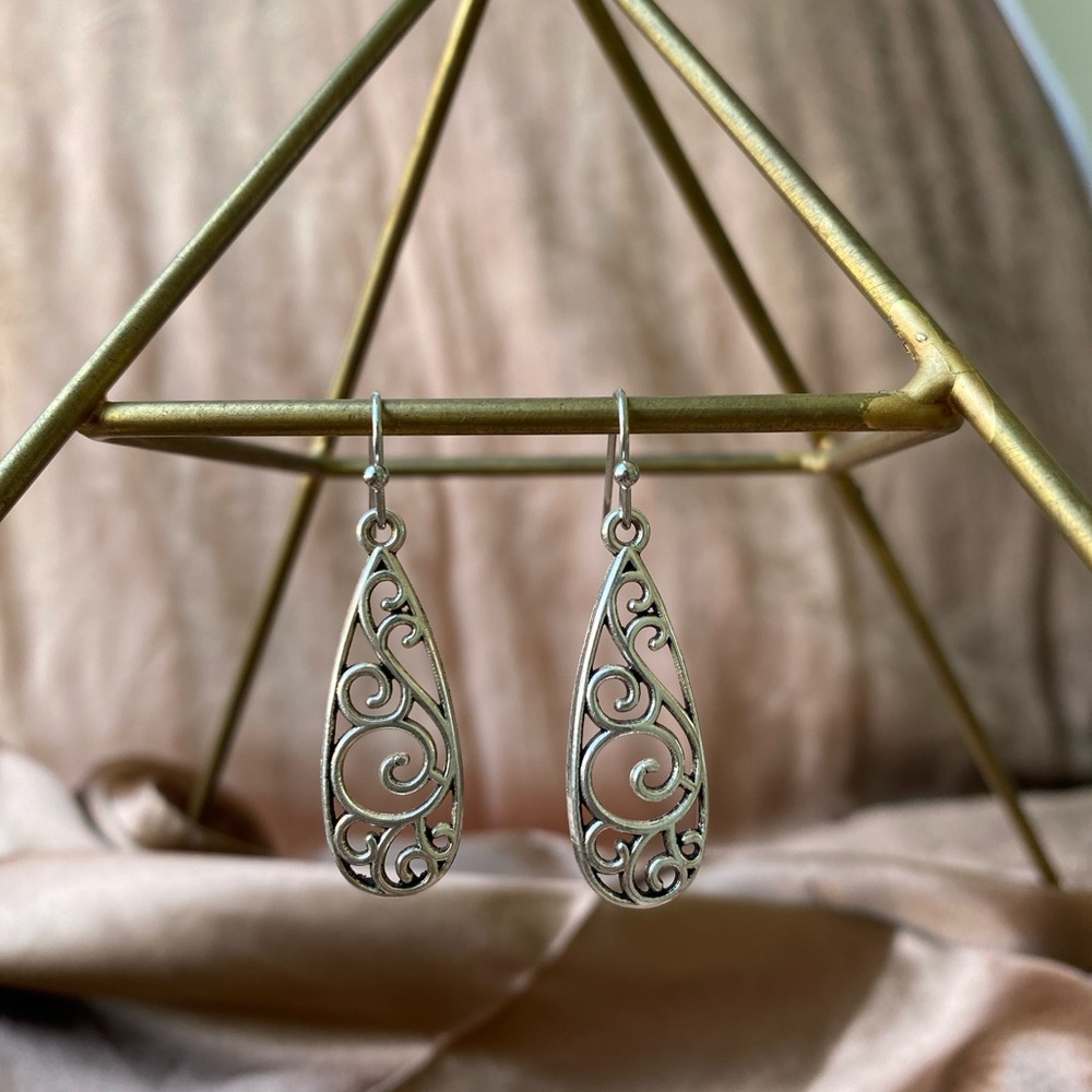 Silver Drop Earrings